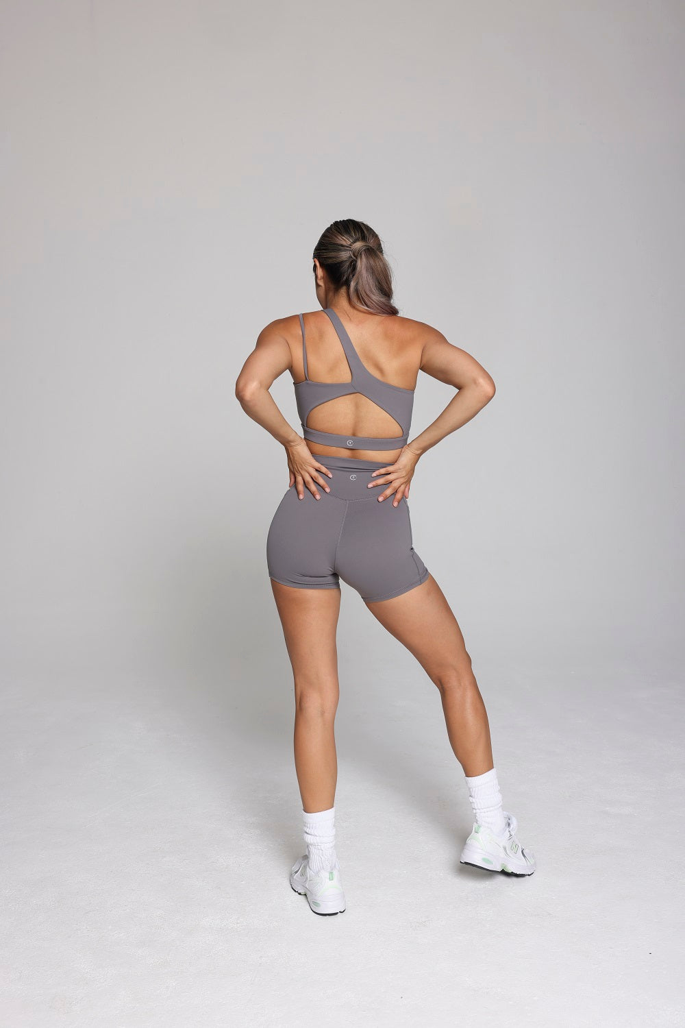 ONE SIDED SPORT BRA - ELEPHANT